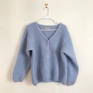 Vintage 1980s LLBean wool cardigan